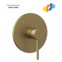 Miscelatore monocomando ad incasso doccia a parete 1 via oro matt con sistema install box serie Jazz