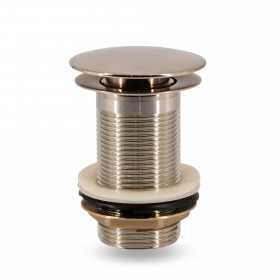 Piletta click clack nickel spazzolato per lavabi freestanding