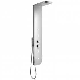 Colonna Doccia Attrezzata Atos in Acciaio Inox Con Cascata Ix Box Shower