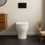 Vaso a Pavimento Ceramica Bianco Lucido Completo Di Fissaggi modello Jump 
