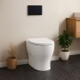 Vaso a Pavimento Ceramica Bianco Lucido Completo Di Fissaggi modello Jump 