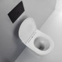 Vaso a Pavimento Ceramica Bianco Lucido Completo Di Fissaggi modello Jump 