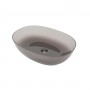Lavabo da Appoggio Bowl in Resina Trasparente Quarzo Fume Lullaby 