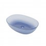  Lavabo da Appoggio Bowl in Resina Trasparente Agata Blu Lullaby