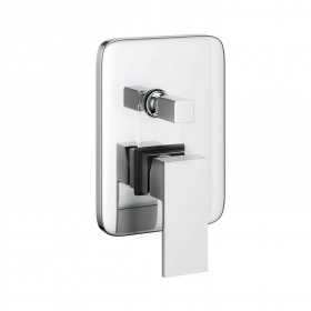 Miscelatore Monocomando Incasso Doccia A Parete 2 Vie Con Deviatore Push Pull