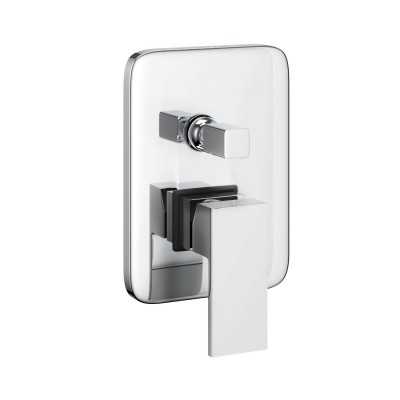 Miscelatore Monocomando Incasso Doccia A Parete 2 Vie Con Deviatore Push Pull