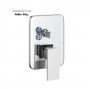 Miscelatore Monocomando Incasso Doccia A Parete 2 Vie Con Deviatore Push Pull