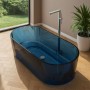 Vasca Free Standing Altair in Resina Trasparente ClearLens Agata blu