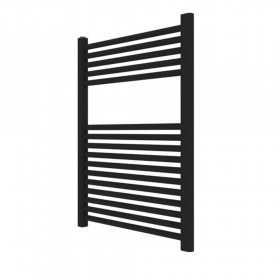 Termoarredo scaldasalviette tubolare tondo in acciaio verniciato e cromato