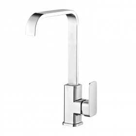 Miscelatore monocomando lavello per cucina canna orientabile serie Cross