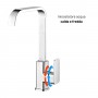 Miscelatore monocomando lavello per cucina canna orientabile serie Cross