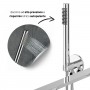 Set miscelatore monocomando vasca incasso a parete con doccetta serie Pop cromo lucido