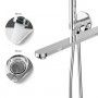Set miscelatore monocomando vasca incasso a parete con doccetta serie Pop cromo lucido