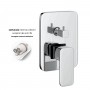 Miscelatore monocomando ad incasso doccia a parete 4 vie con deviatore a vitone sistema install box serie Cross