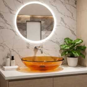 Lavabo da Appoggio Womb Handwash in Resina Trasparente Ambra Lullaby