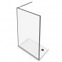 Parete Doccia Walk In Iris Line W911BK Cristallo 8 millimetri Nero Ix Box Shower