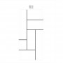 Parete Doccia Walk-In LILLA 8 mm Cristallo Temperato Trasparente Nero Opaco a Riquadro