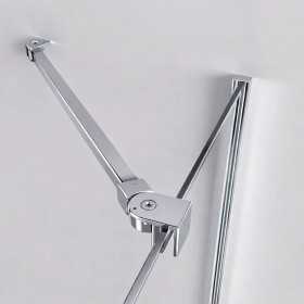 Barra di Sostegno Angolare 55 cm per Cristallo Walk-In Supporto Doccia