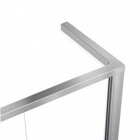 Staffa angolare a parete per cristallo doccia Walk-In – supporto fissaggio vetro