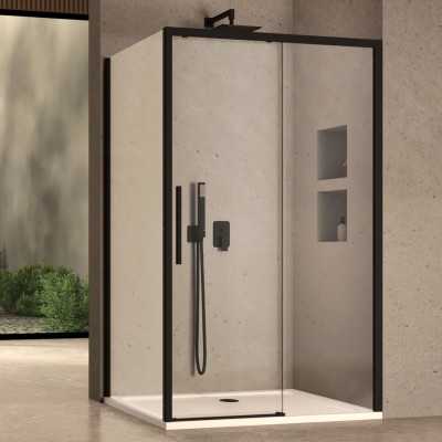 Porta Doccia Scorrevole a Due Ante Anemone con Cristallo Trasparente 6 mm e Profilo Cromo Lucido
