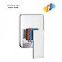 Miscelatore monocomando ad incasso doccia a parete 1 via cromo lucido con sistema install box serie Town