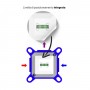 Miscelatore monocomando ad incasso doccia a parete 1 via cromo lucido con sistema install box serie Town
