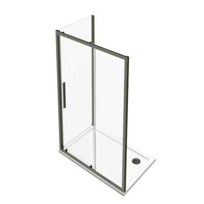 Lato Fisso FLORA in Cristallo Temperato 6 mm Trasparente – Profilo Canna di Fucile