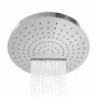 Soffione Doccia a Parete Orientabile in Acciaio con Cascata Spessore 60 mm modello Auris