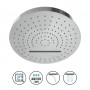 Soffione Doccia a Parete Orientabile in Acciaio con Cascata Spessore 60 mm modello Auris