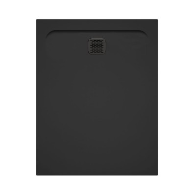 Piatto Doccia in Marmo Resina Tutta Massa effetto Pietra Antiscivolo Modello Ambra Bianco e Nero