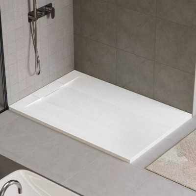 Piatto Doccia In Marmo Resina Antiscivolo Onice Bianco E Nero