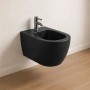 Bloom Bidet Ceramica Sospeso Scarico a Parete Colore Nero Opaco