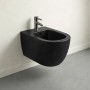 Bloom Bidet Ceramica Sospeso Scarico a Parete Colore Nero Opaco