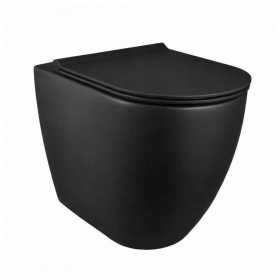 Bloom Vaso Ceramica a Pavimento Senza Brida Colore Nero Opaco