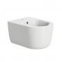Bidet Sospeso Prisma in Ceramica per Bagno Moderno Bianco Lucido, Opaco e Nero Opaco