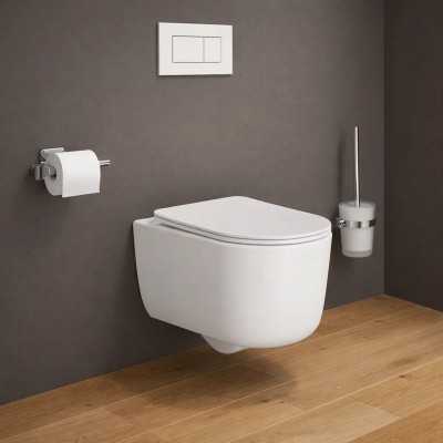 Wc Sospeso Prisma Rimless In Ceramica Con Scarico Vortex