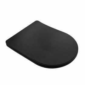 Sedile WC Prisma in termoplastico con chiusura frizionata bianco lucido, opaco e nero opaco