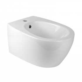 Apple Bidet ceramica sospeso scarico a parete bianco lucido