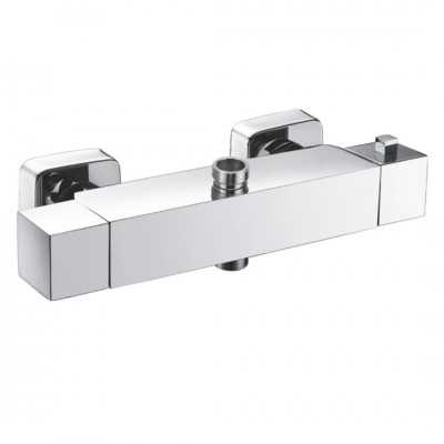 Miscelatore Termostatico in Ottone Cromato per Doccia Attacco 1/2 Ix Box Shower 