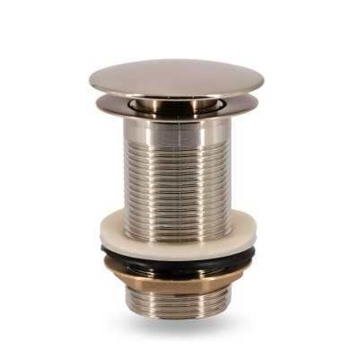 Piletta click clack nickel spazzolato per lavabi freestanding