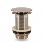 Piletta click clack nickel spazzolato per lavabi freestanding