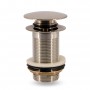 Piletta click clack nickel spazzolato per lavabi freestanding
