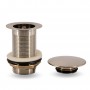 Piletta click clack nickel spazzolato per lavabi freestanding
