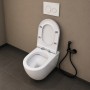 Vaso Ceramica a Pavimento Filo Parete Colore Bianco Lucido modello People