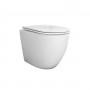 Vaso Ceramica a Pavimento Filo Parete Colore Bianco Lucido modello People