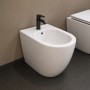 Bidet Ceramica a Pavimento Filo Parete Colore Bianco Lucido modello People