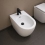 Bidet Ceramica a Pavimento Filo Parete Colore Bianco Lucido modello People