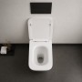 Vaso in Ceramica a Pavimento Filo Parete Colore Bianco Lucido modello Cubik