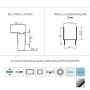 Porta Doccia Soffietto Bluma PS101 Cristallo 5 millimetri Chrome Ix Box Shower 