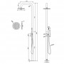 Colonna Doccia Sunny da esterno a Pavimento Acciaio Inox Spazzolato Outdoor